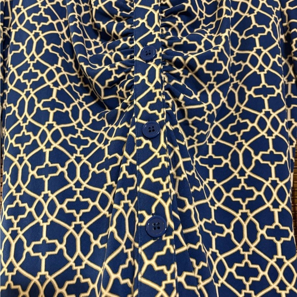 Laundry by Shelli Segal Patterned Long Sleeve Dress Knee Length Size 4 - Picture 10 of 16
